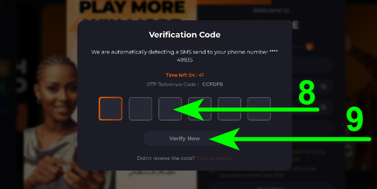 Betnare Registration Step3